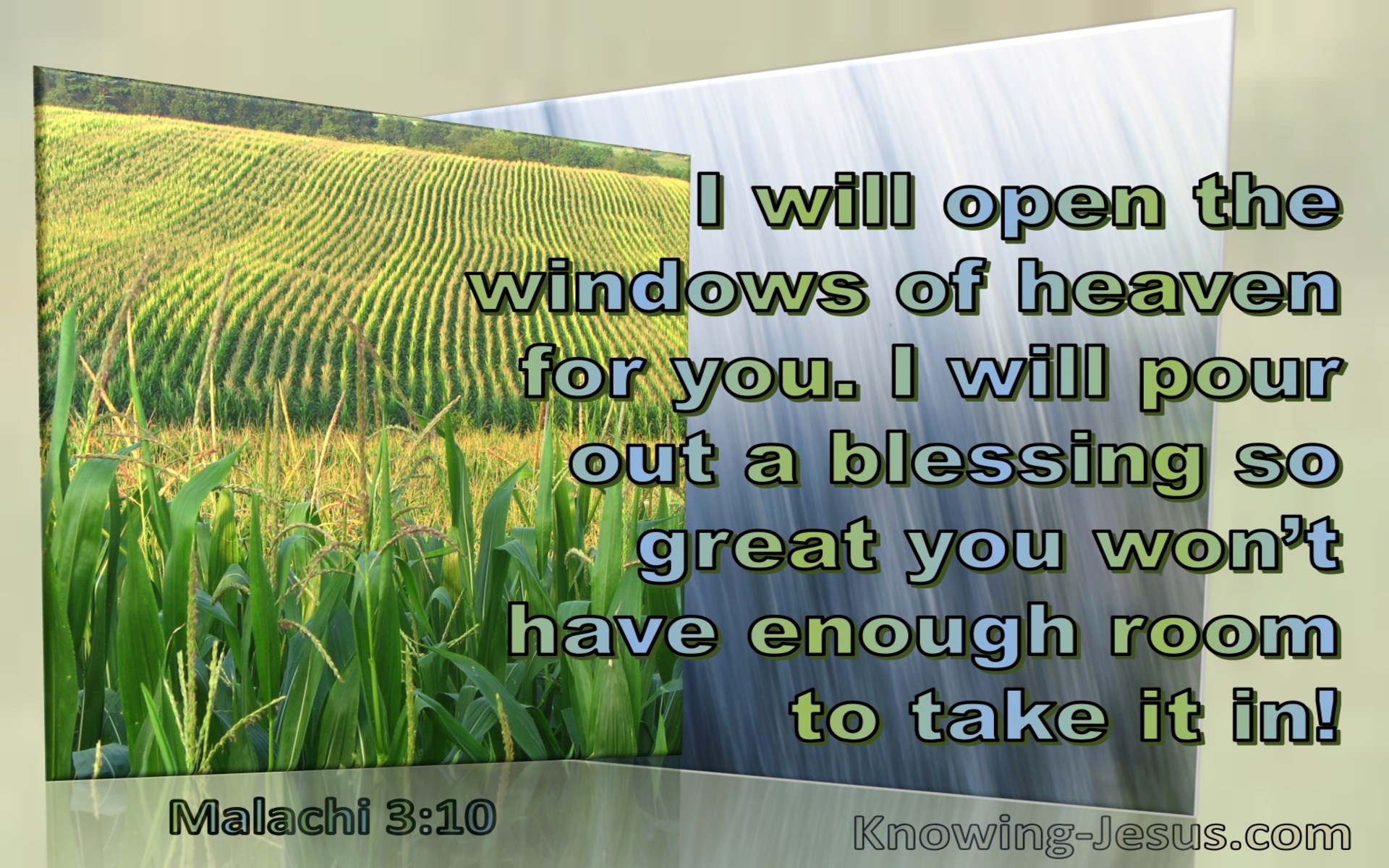 Malachi 3:10 Open The Windows Of Heaven And Pour Out A Blessing (windows)01:01